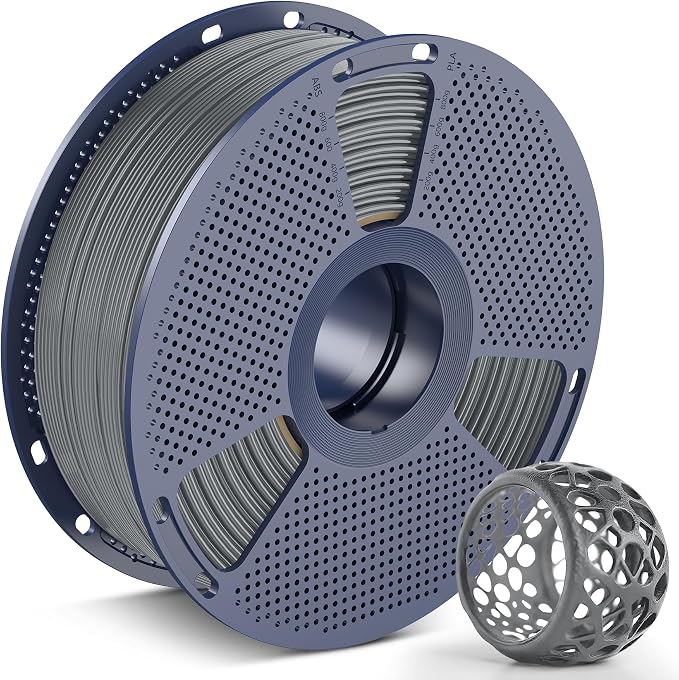 SUNLU TPU 3D Printer Filament 1.75mm,Highly Elastic 90A TPU Filament,Flexible 3D Filament for Fast Printing,Dimensional Accuracy +/- 0.03mm,(1kg Grey,90a TPU)
