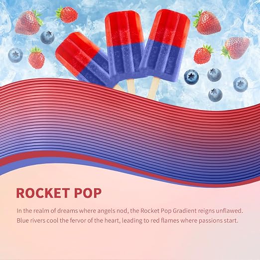 OVERTURE Rainbow PLA Filament 1.75mm, Neatly Wound 3D Printer Filament 1kg Spool (2.2lbs), Dimensional Accuracy +/- 0.02 mm, Fit Most FDM 3D Printers(Rocket pop)