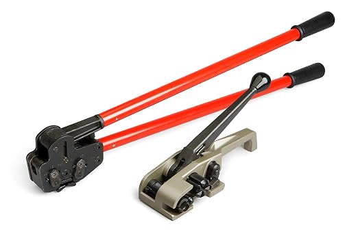 IDL Packaging PRO Strapping Tool Set for 3/4" Polyester (PET) Strapping – Best-in-Class Teknika MUL-320 Tensioner and MUL-381 Sealer – High-Performance Packaging Strapping Tool Kit