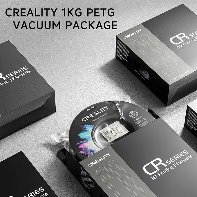 CREALITY PETG Filament 1.75mm 3D Printer Filament, 1kg (2.2lb) Neatly Wound Spool, Dimensional Accuracy ±0.03mm, 2026 Latest Batch, Fit for Ender, Bambu Lab, Anycubic,ELEGOO FDM Printers, Digital Blue