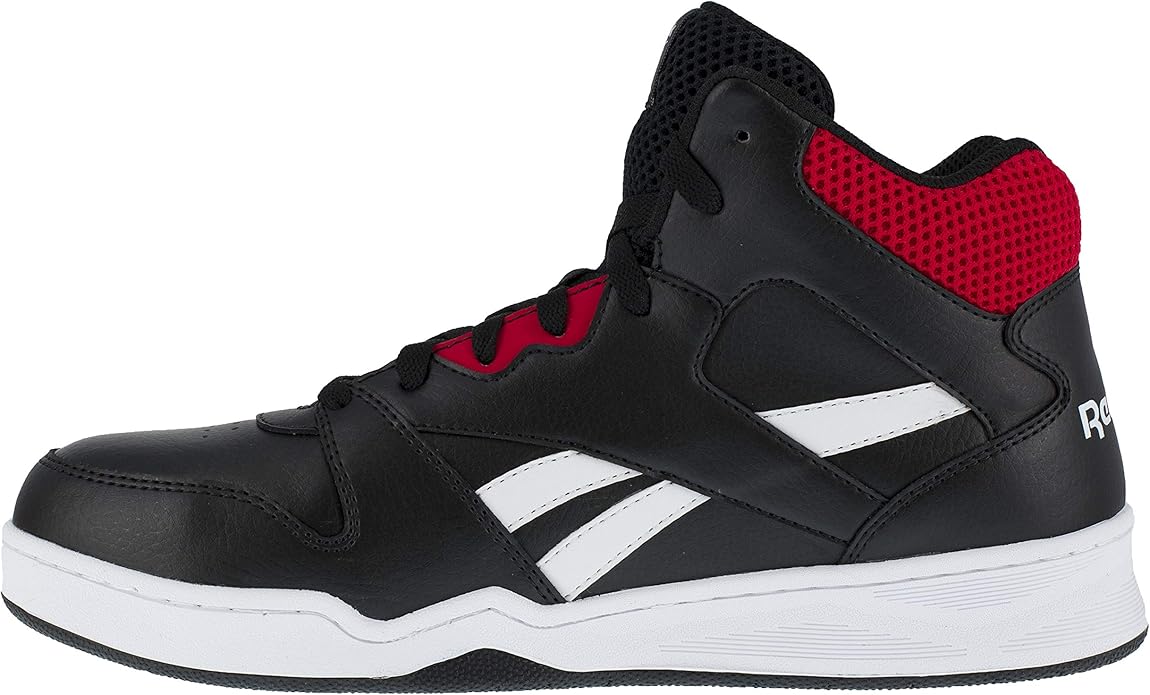 Reebok Work Mens's BB4500 Work High Top Sneaker Black/Red 11.5 X-Wide