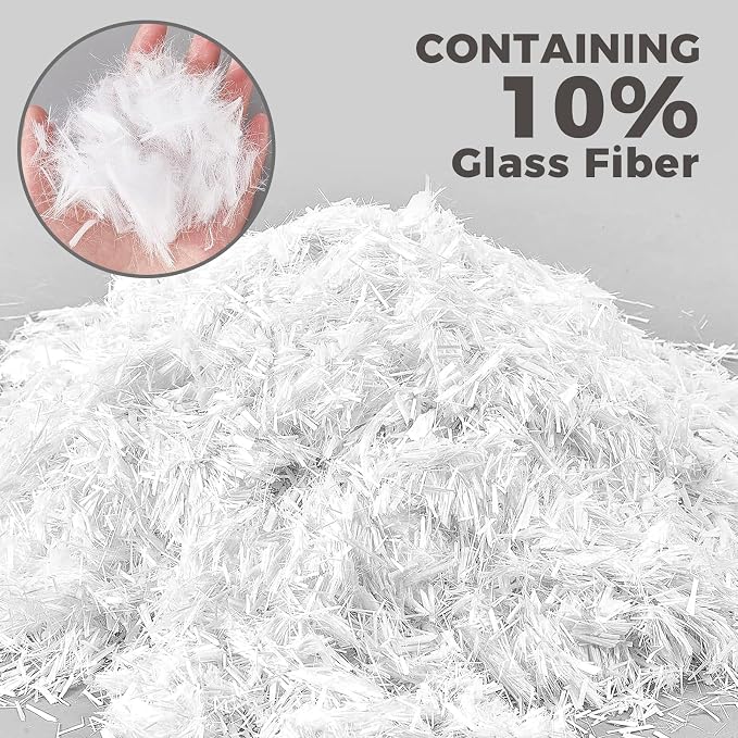 ERYONE ABS Filament, ABS+ 3D Printer Filament 1.75mm +/- 0.03mm, Heat Resistant, High Toughness & Impact Resistance, 1kg (2.2LBS)/Spool, ABS Glass Fiber White