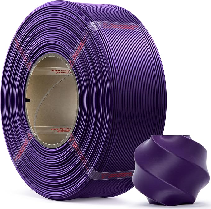 PLA Basic, Pre-Dried Refill Filament 1kg (2.2lbs) for Reusable Spools, 1.75mm Spool-Less 3D Printing Filament, Compatible with Bambu Lab 3D Printers – Indigo Purple