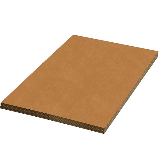 Partners Brand Corrugated Sheets, (007) 20 x 12", 50-Pack