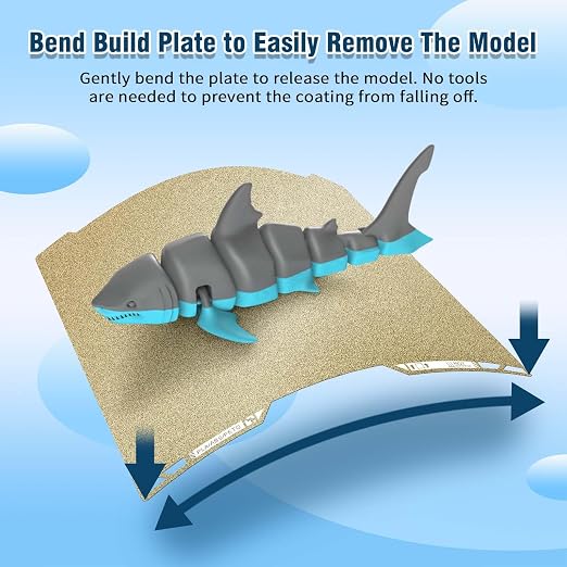 IdeaFormer-3D 355x346mm H2D H2S PEI Sheet for Bambu Lab, Upgraded Thickened PEI Build Plate with QR Code Spring Steel Bed Plate for Bambu Labs H2S H2D Combo 3D Printer Platform
