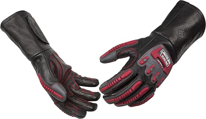 Lincoln Electric Roll Cage Welding/Rigging Gloves | Impact Resistant | Black Grain Leather |, 2X-Large, Model: K3109-2XL