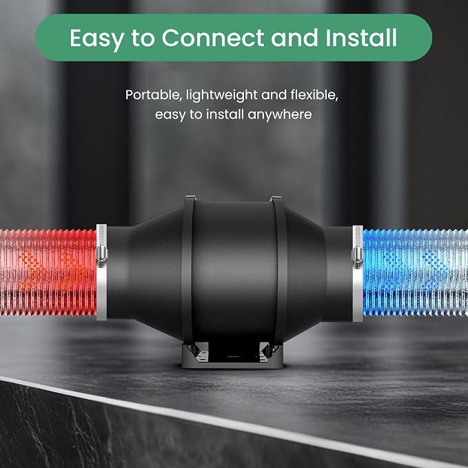 Flexible 4-Inch Aluminum Ducting, Dryer Vent Hose, Heavy-Duty Three-Layer Protection, 25-Feet Long for Heating Cooling Ventilation & Exhaust, Silver
