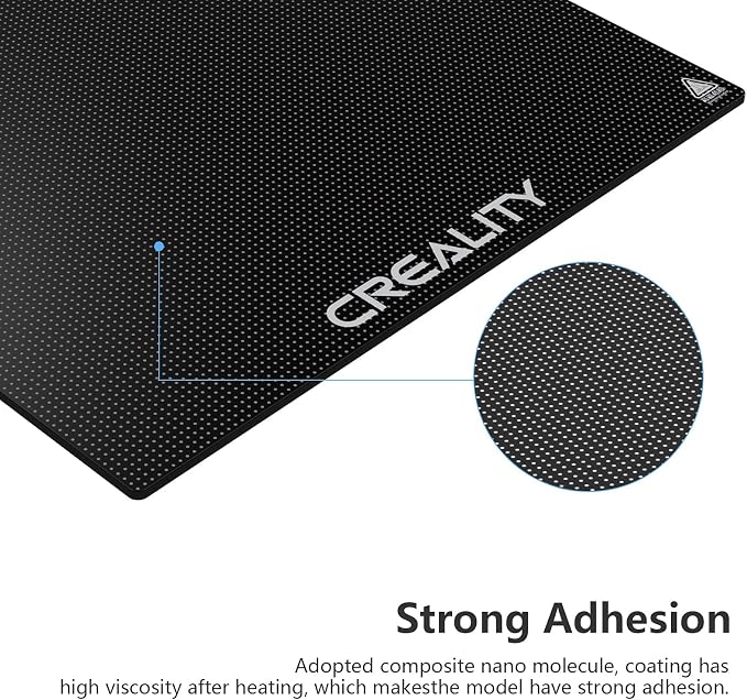 Creality Official Ender 3 Glass Bed 3D Printer Platform, 235x235MM Tempered Glass Plate Build Surface for Ender 3 PRO/Ender 5 PRO/Ender 3 S1/Ender 3 Neo/Ender 3 V2 Neo, Good Adhesion Remove Easily