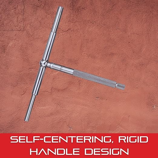 Starrett Telescoping Gage, Self-Centering with Two Arms - Ideal for Determining True Size of Holes, Slots and Recesses - 3-1/2" - 6" Range, 2-3/8" Handle Length - 579F