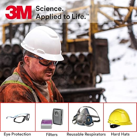 3M Safety Glasses, Virtua, 20 Pair, ANSI Z87, Unisex, Anti-Fog, Scratch Resistant, Clear Lens, Clear Frame, Affordable Eye Protection, Lightweight, Wraparound Coverage