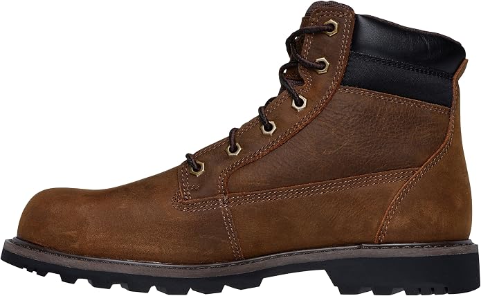 Skechers Men's Longrider 6 Inch Padded Collar Steel Toe