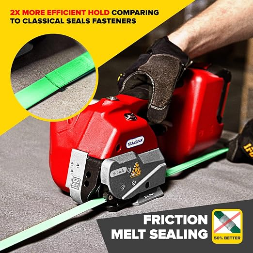 IDL Packaging Transpak H-46A Battery-Powered Premium Industrial Strapping Tool for 1/2" Polyester (PET) and Polypropylene (PP) Strapping - High-Speed Packaging Strapping Machine