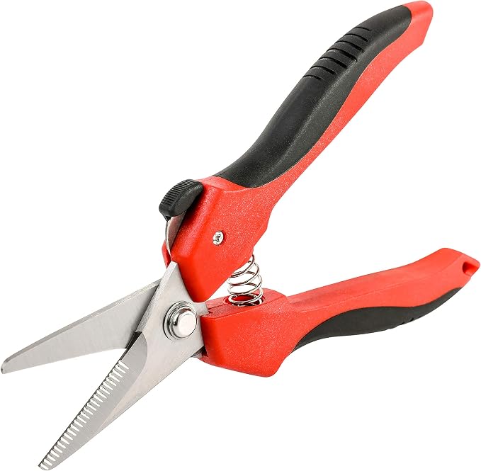 ARES 32005-7 1/2-Inch Multi-Purpose Shears - Finely Serrated High Carbon Stainless Steel Blades - Cuts Wire, Insulation, Soft Cable and More