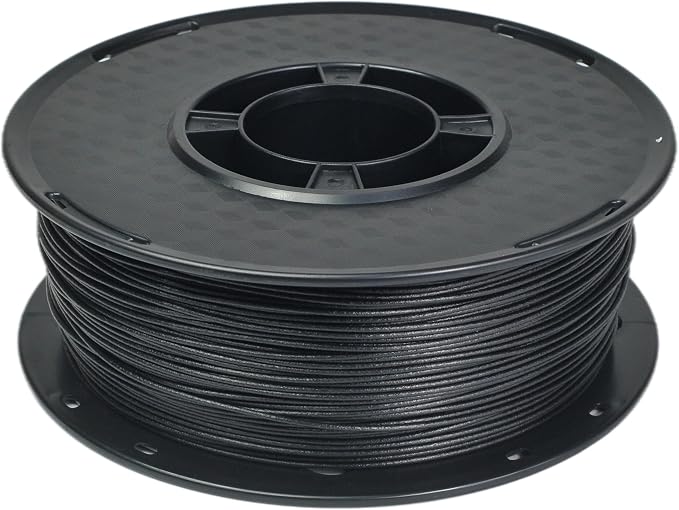 RANKI Carbon Fiber Pctg 1.75mm 3D Printer Filament, Dimensional Accuracy +/- 0.03 mm, 1 KG Spool(Approximately 2.20 LBS), Black