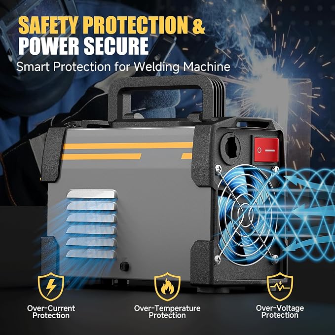 Alloyman 120A 110V Stick Welder for 1/16"-1/8" Rod ARC Welder, LED Display with Digital IGBT Inverter TIG welder machine, Portable Welding Machine with Hot Start, Arc force and Anti-Stick