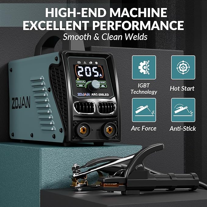 Arc Stick Welder 205A,Portable Welding Machine 110V/220V,IGBT Inverter Welder Machine With Hot Start,Arc Force,Anti-Stick,Hobby DIY Projects Home Use