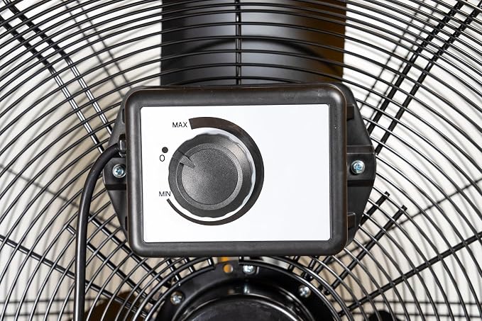 iLiving 30 Inches 12350 CFM Heavy Duty High Velocity Barrel Floor Drum Fan with DC Brushless Motor, Stepless Speed Adjustment for Workshop, Garage, Commercial or Industrial, UL Safety Listed