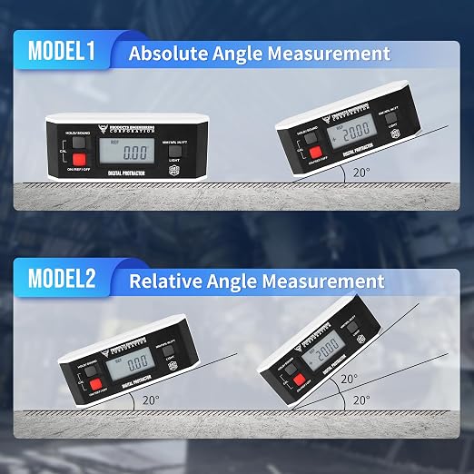 Digital Inclinometer, 360° Protractor Angle Finder Level | Magnetic V-Groove Base Protractor with Large Backlit LCD Display, High-Precision Meter Tool for Machining, Woodworking