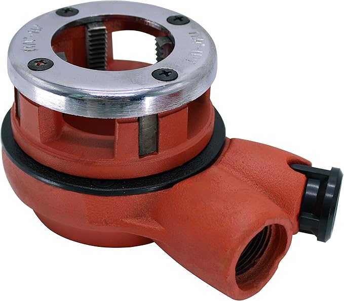 HFS(R Ratchet Pipe Threader Kit - Ratcheting Pipe Threading Tool Set with 5 Dies 3/8", 1/2", 3/4", 1", 1-1/4"