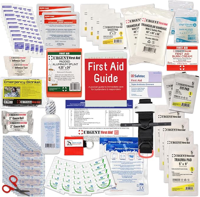 OSHA & ANSI 2021 Class B Refill Kit, 50 Person, 208 Pieces-First Aid Refill | ANSI 2021 Class B refill/upgrade with splint, tourniquet, tools and single-dose items for larger workplace first aid kits.