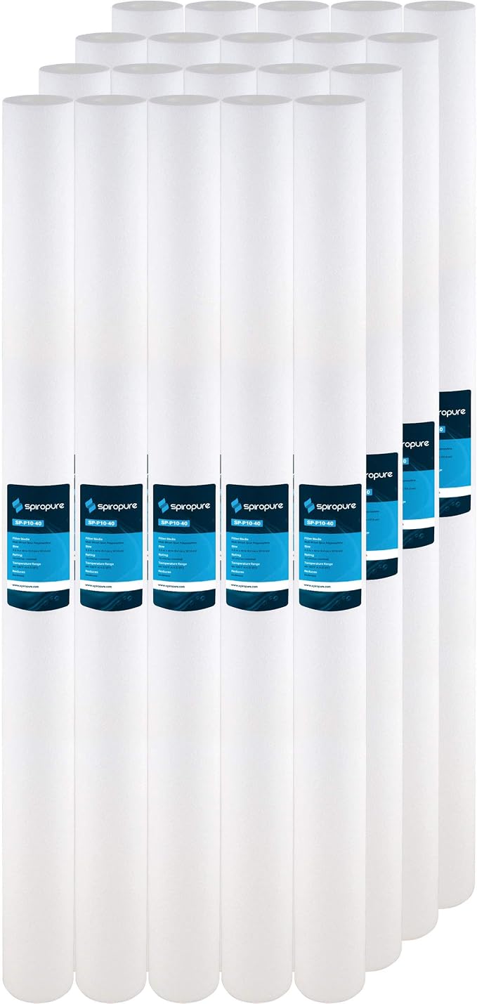 SpiroPure 40x2.5 10 Micron Spun Sediment Water Filter SDC-25-4010 (20 Pack)