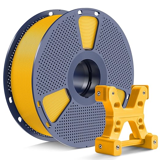 PETG Filament 1.75mm Mango Yellow, Ultra Tough, Heat Optimized, Odorless, 1kg(2.2lbs) SUNLU PETG 3D Printer Filament, Dimensional Accuracy +/- 0.02mm, Yellow
