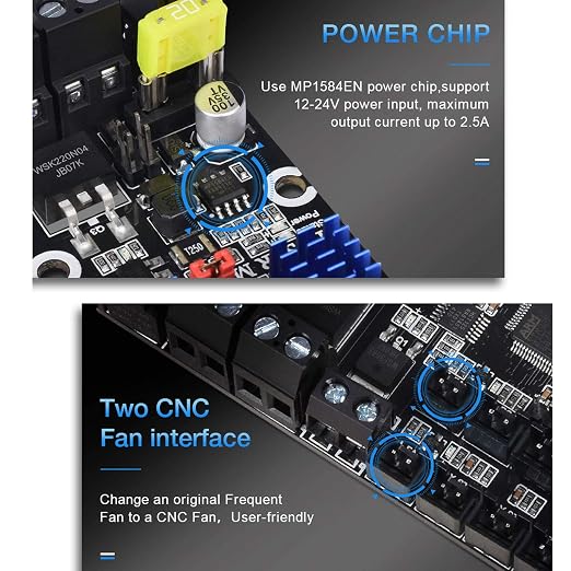 BIGTREETECH Upgrade Ender 3 Motherboard Silent Control Board SKR Mini E3 V2.0 32Bit with TMC2209 UART Stepper Driver 3D Printer Parts for Creality Ender3