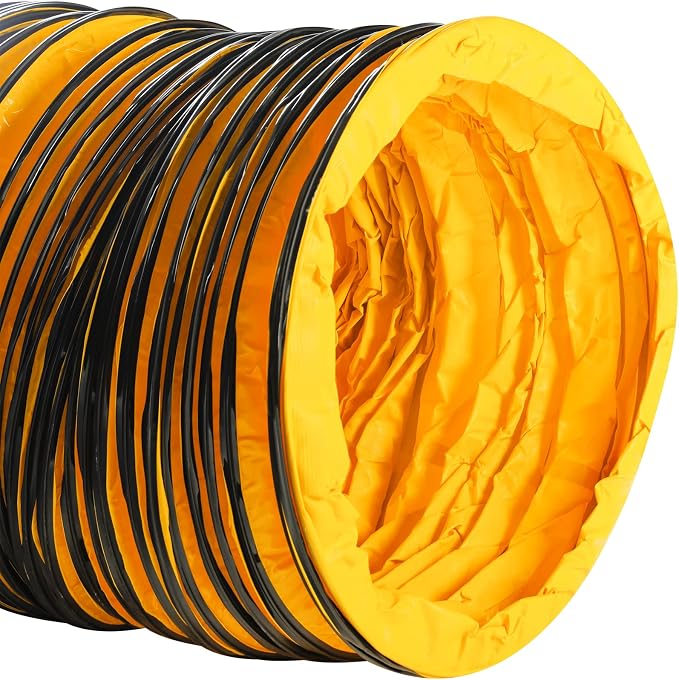 MOUNTO 25FT PVC Flexible Duct Hosing for Exhaust Fan (24inch)