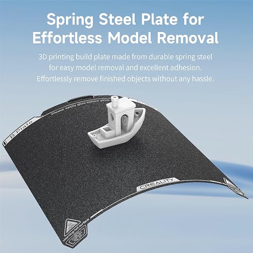 Official Creality K1C Build Plate 235x235mm Textured PEI Sheet with Nozzle Cleaner Flexible Spring Steel Magnetic Platform Plate for K1/K1C/K1 SE/Ender 3/3 V2/3 V3/3 V3 KE/3 V3 SE/3 Neo/3 V2 Neo