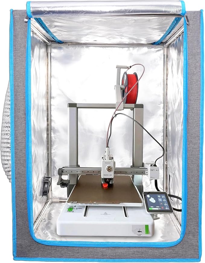 Resin 3D Printer Enclosure with Ventilation Kit Speed Control Vent Dustproof Cover Tent Compatible with ELEGOO Saturn 4 Ultra Mars 5 Ultra, Ender 3 V3 SE/KE/Ender3 Pro/Ender 3 V2/S1/Neo 3D Printer