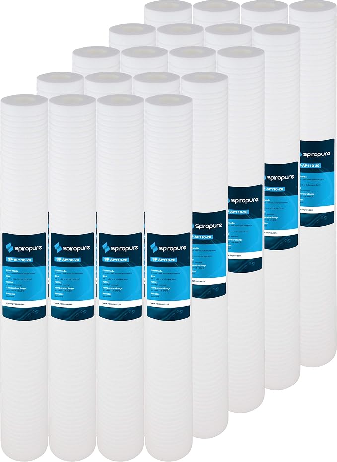 SpiroPure 20x2.5 5 Micron Sediment Water Filter SGC-25-2005 AP110-2 20 Pack