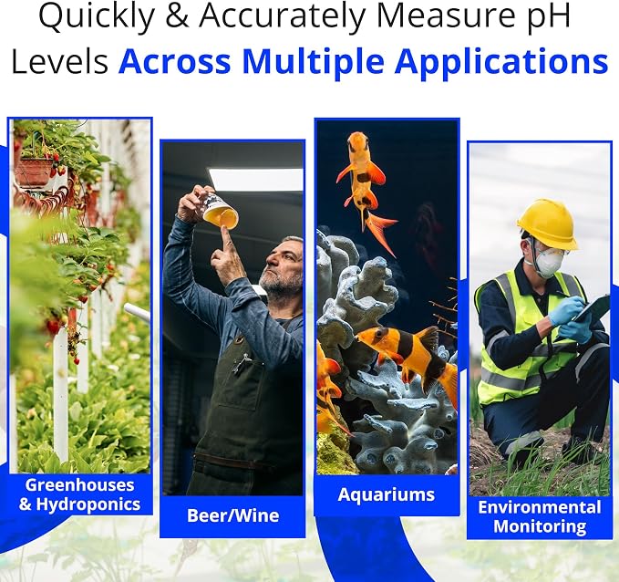 Bluelab pH Pen - ± 0.1 pH Accurate, Durable Double Junction Probe, Waterproof & Floats, Auto Temperature Compensation, Easy Calibration - Made in NZ