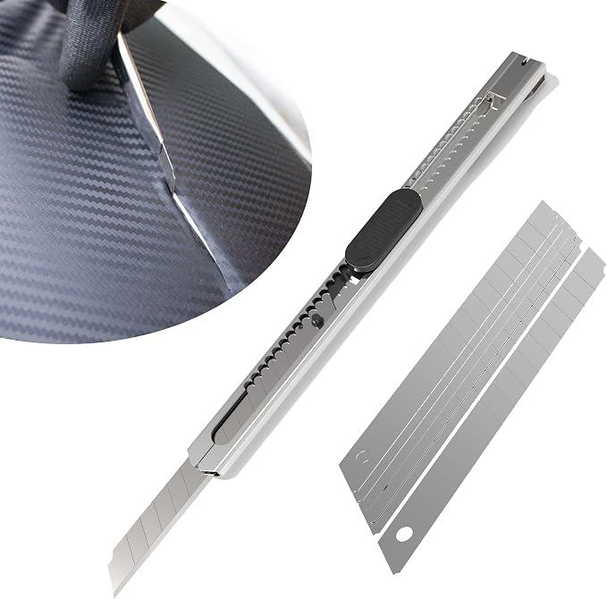 Spanno Vinyl Wrap Tool Kit Window Tint Kits for Window Film Installation, Include 7PCS Pro Tinting Stick Squeegee, Felt Squeegee, Vinyl Wrap Gloves, French Terry Cleaning Cloth and Utility Knife