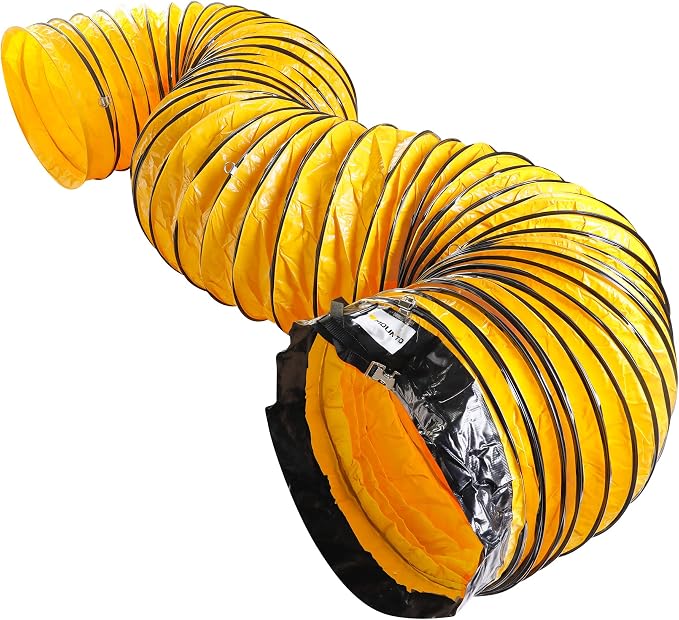 MOUNTO 25FT PVC Flexible Duct Hosing for Exhaust Fan (24inch)