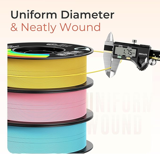 Creality Matte PLA Plus Filament 1.75mm, Low Warping, Minimal Layer Lines, Dimensional Accuracy +/- 0.02mm, 1kg (2.2lb) 3D Printer PLA+ Filament, Matte Red