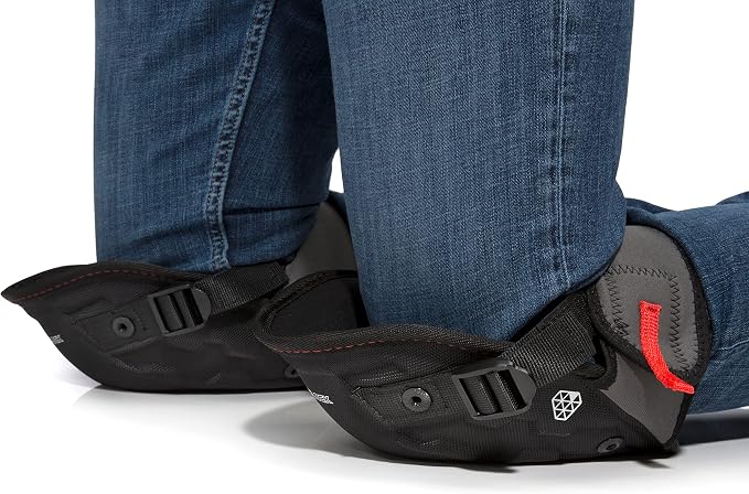 Prolock Impact-Absorbing Gel Knee Pads, Ideal for Flooring/Roofing, Easy to Adjust With Glove-Friendly Pull Tabs (1 pair)
