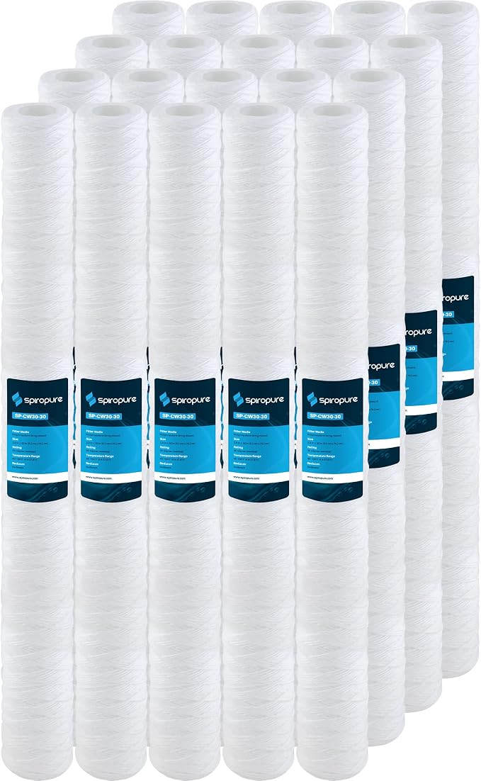 SpiroPure 30x2.5 30 Micron Sediment Water Filter Cartridge SWC-25-3030 (20)