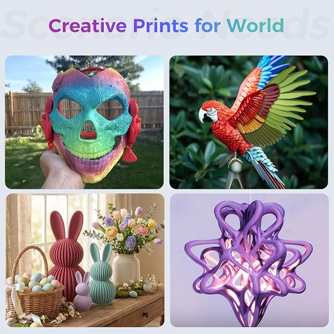 Creality 3D Printer Filament, PLA Plus Filament 1.75mm Violet, PLA Pro Toughness Upgraded Dimensional Accuracy +/- 0.03mm, 1KG Spool(2.2lbs) Ender PLA+ Filament for Most 3D Printer