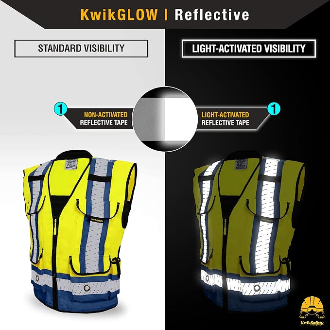 KwikSafety GODFATHER Safety Vest Class 2 & Class 3 ANSI OSHA Hi Vis Vest
