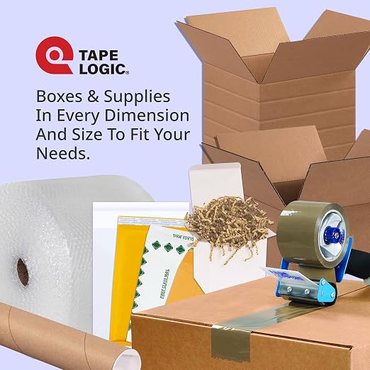 Tape Logic Packing Tape (24-Rolls), 3" x 55 yd - Industrial Strength Packaging Tape Refill for Shipping, Moving, Order Fulfillment, Acrylic 3.5 Mil