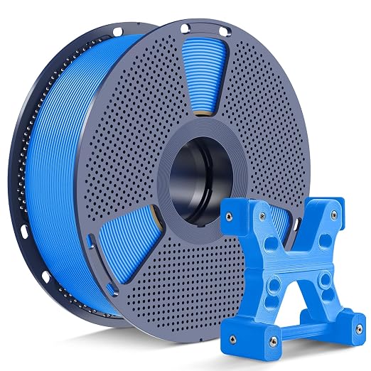PETG Filament 1.75mm Light Blue Color, Ultra Tough, Heat Optimized, Odorless, 1kg(2.2lbs) SUNLU PETG 3D Printer Filament, Dimensional Accuracy +/- 0.02mm, Cyan