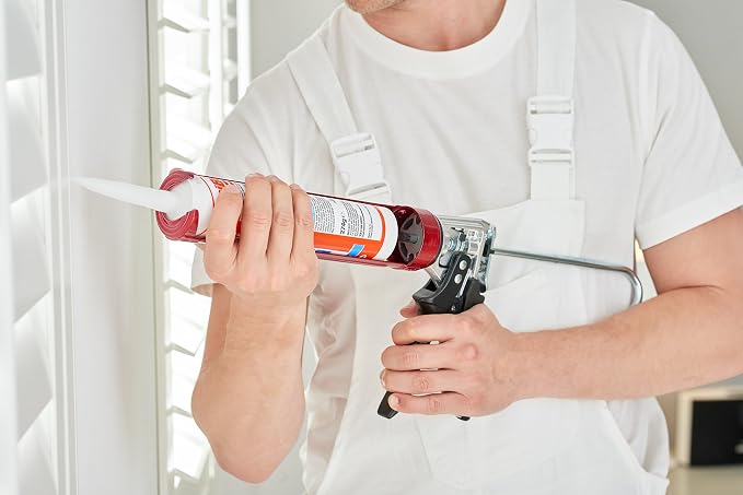 Tajima CNV100SP Convoy Super 12" Caulk Gun, Black/Red