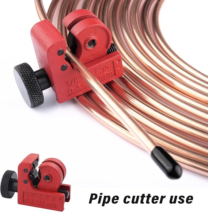 3/16 Brake Line Kit with 16 Brake Line Fittings and Tubing Bender,Double & Single Brake Line Flaring Tool Kit Car Accessories Fits for Most Hydraulic Braking Systems