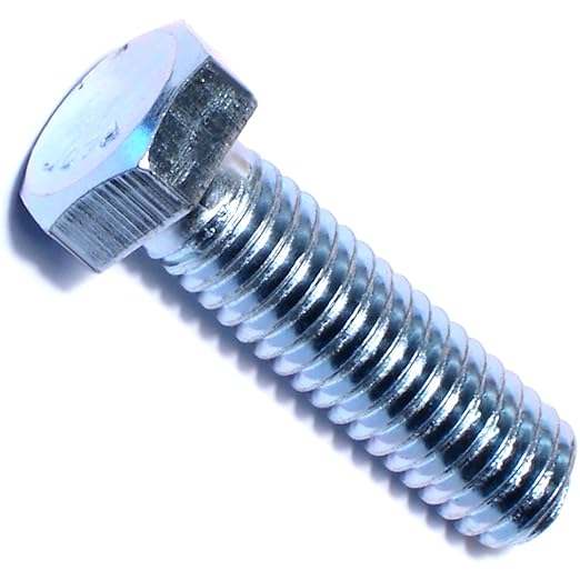 Hard to Find Fastener Tap Hex Bolts, Durable Corrosion-Resistant Steel Hex Head Bolt for Home Improvement, DIY, Construction, 3/8-16 x 1-1/4, Pack of 100