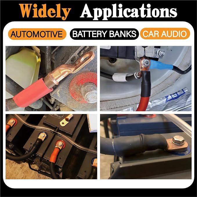 Battery Cable Crimping Tool Kit & Wire Cutter,Wire Crimper for 8,6,4,2,1,1/0 AWG Heavy Duty Wire Lugs with Portable Toolbox