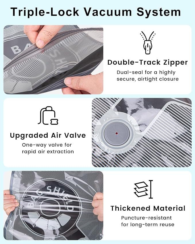 3D Printer Filament Storage Bags, Thickened Vacuum Sealed Bags for Keeping Dry, 1.75mm 2.85mm Spools, Light-Proof Moisture-Proof, Fits 0.5KG 0.75KG 1KG Filament, with or without Pump | Bags Only · Bambu Lab Prusa Creality · PLA PETG ABS ASA TPU Nylon ·...