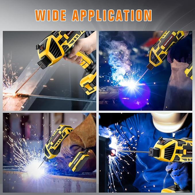 Handheld Welding Machine 110V 120A Portable Electric Welding Machine IGBT Inverter Stick Welder & 1/8" Welding Rod 4.5LB