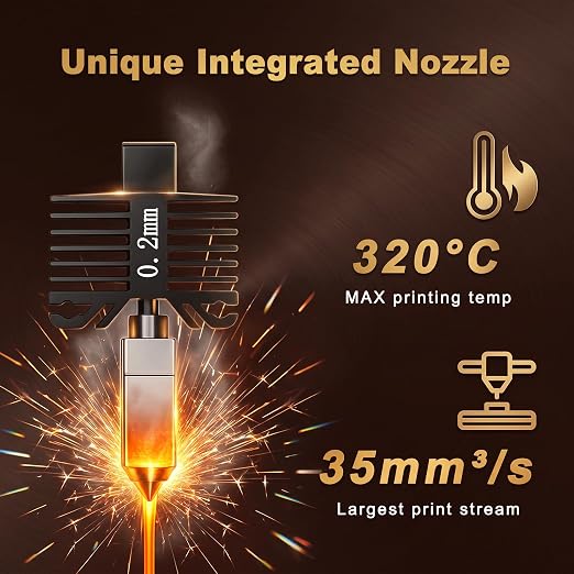3PCS 0.6mm Integrated Hotend Nozzle for Bambu Lab P1P/P1S, Hardened Steel All-Metal Print Head, 300℃ High Temp, Built-in Thermistor & Ceramic Heater, High Precision Printing