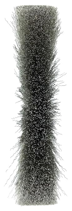Weiler 01675 6" Narrow Face Crimped Wire Wheel, .006" Stainless Steel Fill, 5/8"-1/2" Arbor Hole, Made in the USA, 0.006 & 5/8"-1/2"