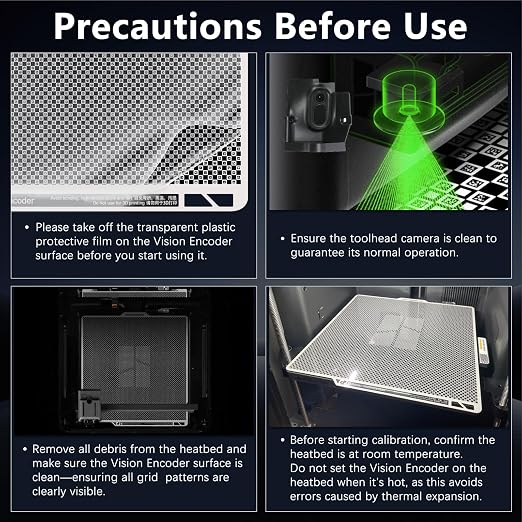 Original Bamboo X2D Vision Encoder for Bambu Lab X2D Build Plate 3D Printer Below 50μm Motion Accuracy for Bambu Lab Vision Encoder Injection-Molded-Level Quality Bambu X2D 3D Pinter Accessories